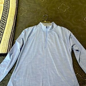 DSG. Lightweight 3/4 zippered pullover with thumb holes